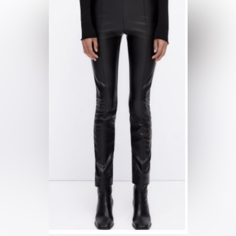 Zara faux leather skinny pants